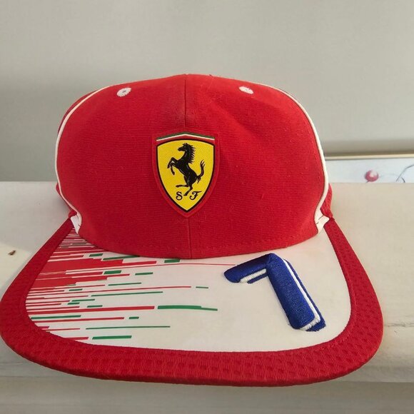 Puma Other - Puma F1 Scuderia Ferrari #7 Kimi Räikkönen Snapback Adult Hat Formula 1